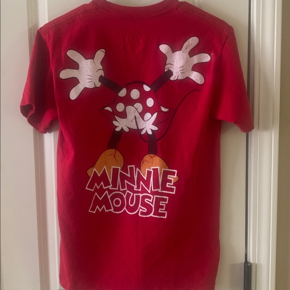 Disney Red Minnie Mouse Short Sleeve Tee - Picture 4 of 4